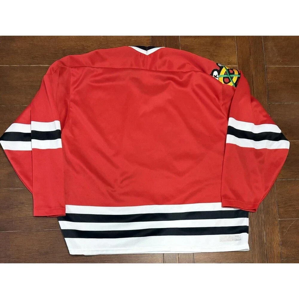 Vintage Chicago Blackhawks CCM Hockey Jersey Size XL Red 90s NHL